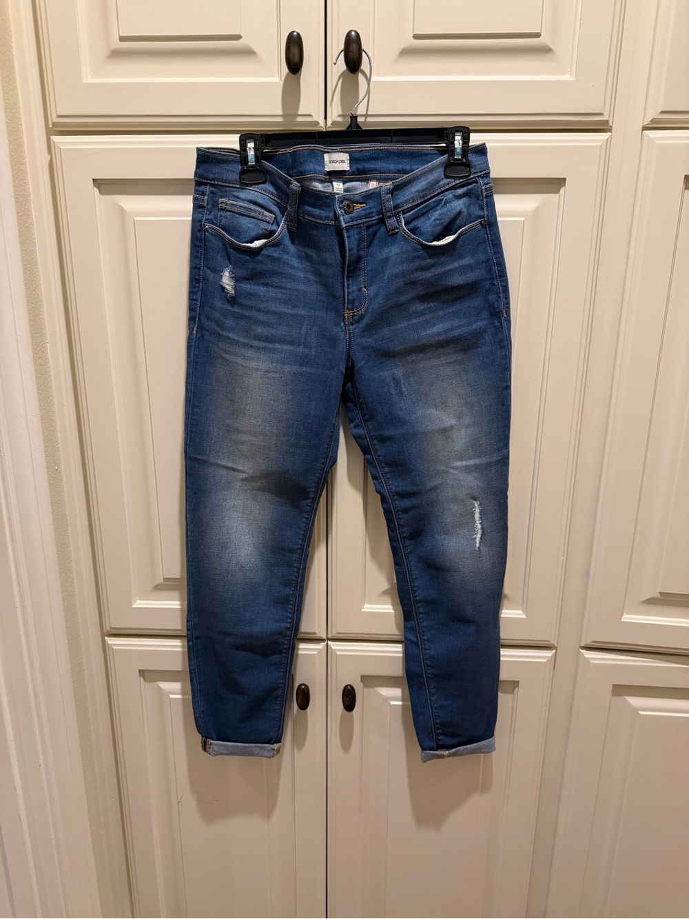 Sneak Peek Women's Dark Blue Boyfriend Jeans
